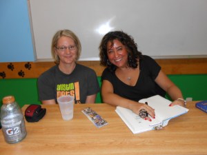 Me (the awkward blond on the left) and Gwen Cooper.